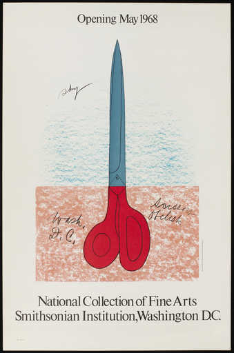 offset lithograph poster for the opening of the National Collection of Fine Arts