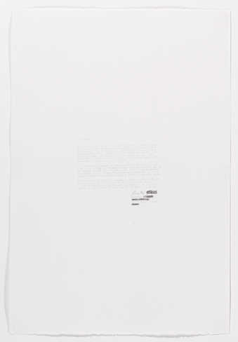 A graphite drawing reproducing a letter to the Army of 3.