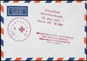 Airmail envelope with page of chemistry textbook (WAC is missing the chemistry textbook page...