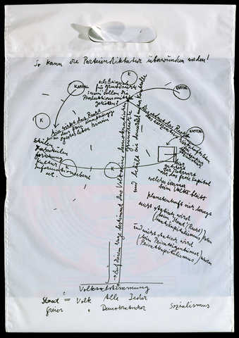 .1 printed polythene bag.2  offset sheet with images from action Coyote.3  offset sheet with...