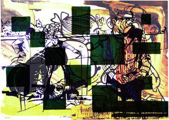 offset lithograph on polyester vellum printed on both sides