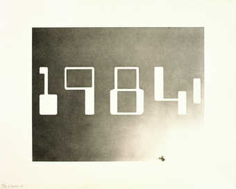 two color lithograph, watercolor GEL II