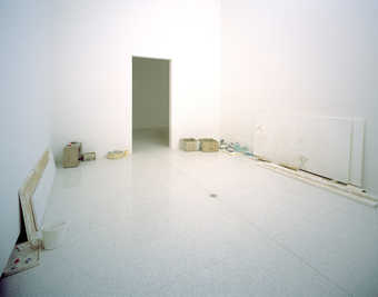 construction tools and objects replicated from the Walker crews' construction materials