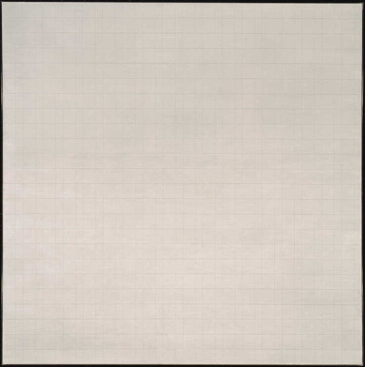 subtle graphite grid on light ground.