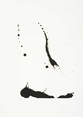 A lithograph from one stone.  From a series of seven prints.