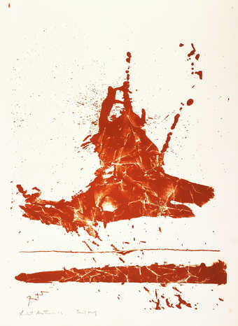 A lithograph from one zinc plate printed in black.  No edition of this lithograph was pulled; ...