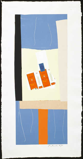 duplicate copy; lithograph, paper collage