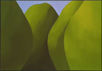 four large pear-like shapes