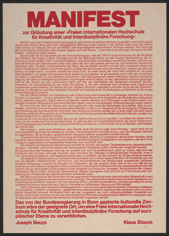 red ink screenprinted on a sheet of brown paperboard