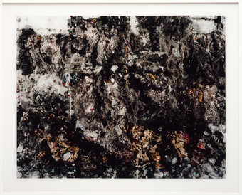 A manipulated photographic detail of crystals, jewels, etc.