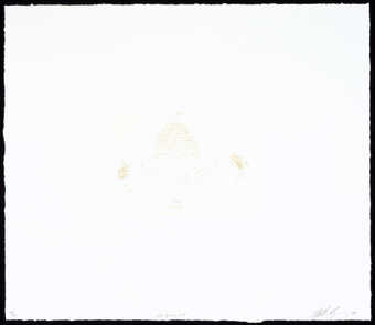 Two bees with a hive. Duplicate print of 1999.84.