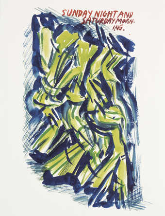 A video of animated Pettibon drawings with audio.  A drawing of Hummingbird accompanies the work