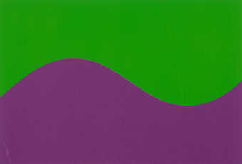 A screenprint made from 10 passes on 2 screens