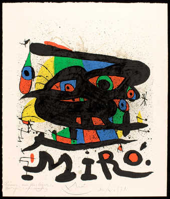 Miro figures in primary colors